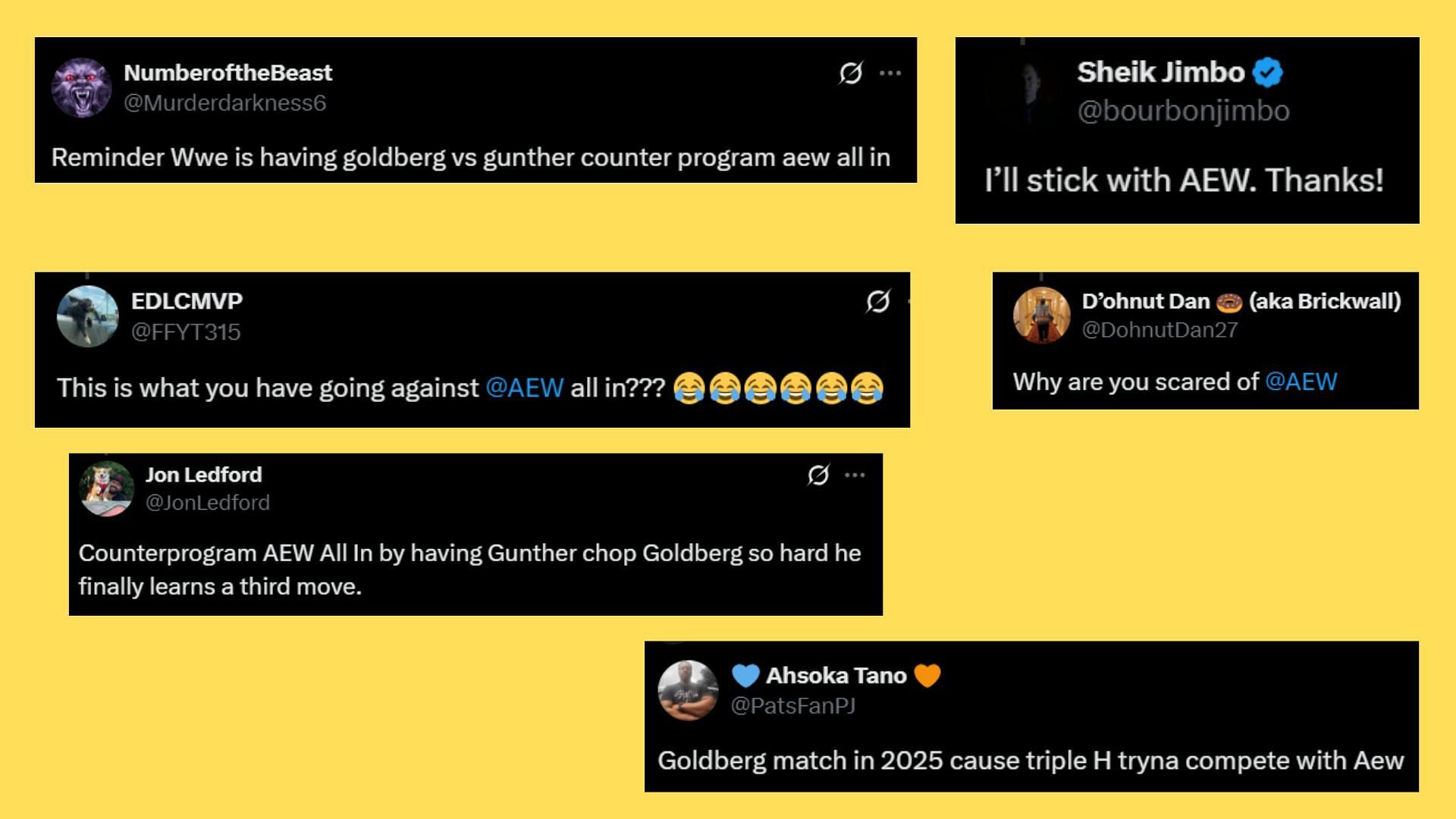 Fans react as Goldberg's match gets confirmed for SNME. (via X)